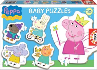 Pusle komplekt Peppa, 4 tk. hind ja info | Pusled | kaup24.ee