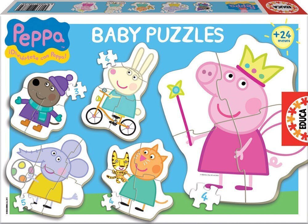 Pusle komplekt Peppa, 4 tk. цена и информация | Pusled | kaup24.ee