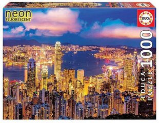 Головоломка неоновый Гонконг, 1000 деталей цена и информация | Пазлы | kaup24.ee