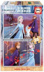 Головоломка Frozen II, 2 шт. x 25 деталей цена и информация | Пазлы | kaup24.ee