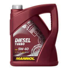 Täissünteetiline mootoriõli Mannol Diesel Turbo 5W-40 5l hind ja info | MANNOL Autokaubad | kaup24.ee