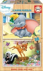 Pusle Disney animatsioon, 2 tk x 16 detaili hind ja info | Pusled | kaup24.ee