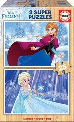 Головоломка Frozen, 2 шт. x 25 деталей цена и информация | Пазлы | kaup24.ee