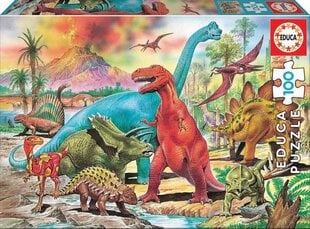 Головоломка Динозавры, 100 деталей цена и информация | Пазлы | kaup24.ee