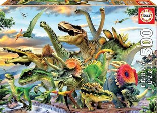 Пазл Динозавры, 500 деталей цена и информация | Пазлы | kaup24.ee