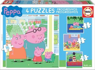 Pusle komplekt Peppa, 4 tk. hind ja info | Pusled | kaup24.ee