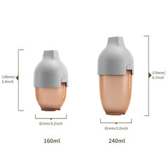 Pudel Ultra Wide Neck, 6+ kuud, 240 ml, hall hind ja info | Lutipudelid ja aksessuaarid | kaup24.ee
