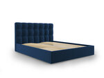 Кровать Mazzini Beds Nerin 140x200 см, темно-синяя