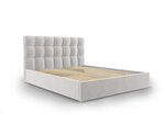 Кровать Mazzini Beds Nerin 140x200 см, светло-серая