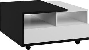 Кофейный столик Meblocross Hybrid Hyb-11 2SK, черный/белый цена и информация | Журнальные столики | kaup24.ee