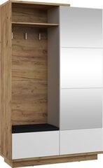 Комплект мебели для прихожей Meblocross Hybrid Hyb -16 3D, светло-коричневый / белый /черный цена и информация | Комплекты в прихожую | kaup24.ee