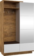 Комплект мебели для прихожей Meblocross Hybrid Hyb -16 3D, темно-коричневый / белый цена и информация | Комплекты в прихожую | kaup24.ee