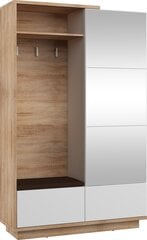 Комплект мебели для прихожей Meblocross Hybrid Hyb -16 3D, цвет дуба/ белый / коричневый цена и информация | Комплекты в прихожую | kaup24.ee