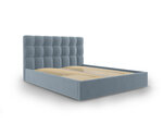 Кровать Mazzini Beds Nerin 160x200 см, синяя