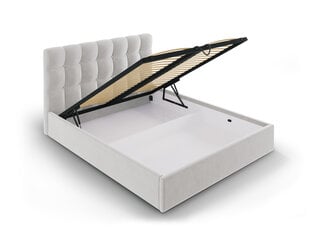 Кровать Mazzini Beds Nerin 160x200 см, светло-серая цена и информация | Кровати | kaup24.ee