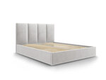 Кровать Mazzini Beds Juniper 160x200 см, светло-серая
