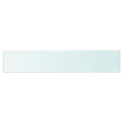 Läbipaistvast klaasist riiuliplaat, 70x12 cm hind ja info | Vannitoa sisustuselemendid ja aksessuaarid | kaup24.ee