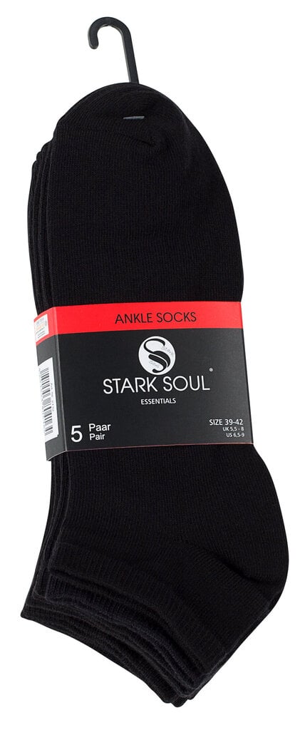 Madalad sokid unisex Stark Soul 2131, 5 paari, must hind ja info | Meeste sokid | kaup24.ee