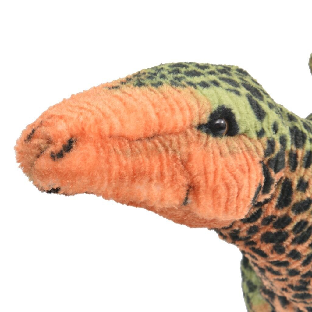 vidaXL seisev dinosaurus/stegosaurus, plüüs, roheline ja oranž XXL цена и информация | Pehmed mänguasjad | kaup24.ee