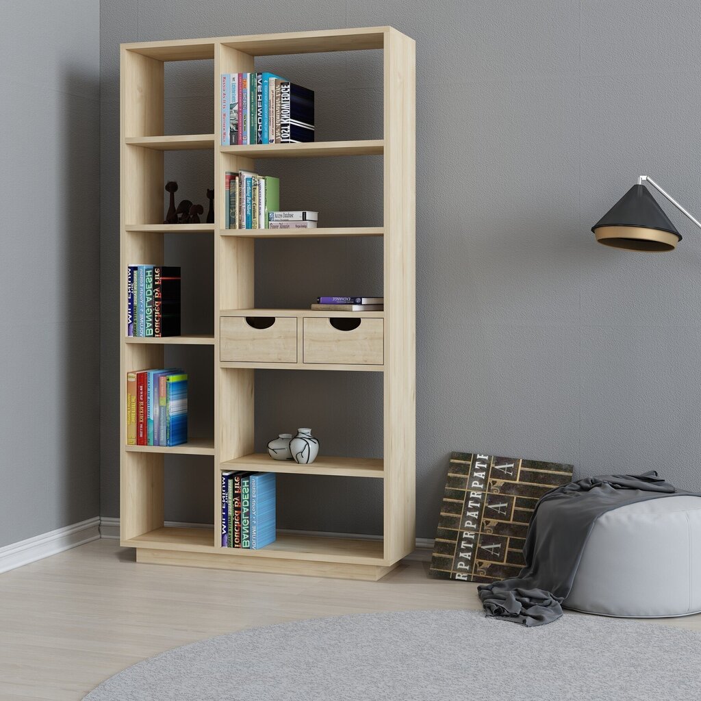 Eraldiseisev riiul Kalune Design Bookshelf 550, helepruun hind ja info | Riiulid | kaup24.ee