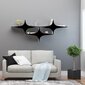 Seinariiul Kalune Design Wall Shelf 775, 180 cm, valge/must цена и информация | Riiulid | kaup24.ee