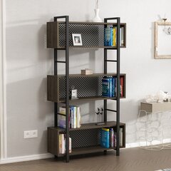 Eraldiseisev riiul Kalune Design Bookshelf 382, tumepruun/must цена и информация | Полки | kaup24.ee