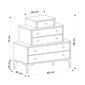 Kummut Kalune Design Dresser 393, pruun цена и информация | Kummutid | kaup24.ee