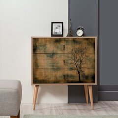 Kummut Kalune Design Dresser 3408, tamme värv/mitmevärviline цена и информация | Комоды | kaup24.ee