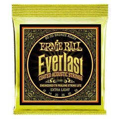 Струны для акустической гитары Ernie Ball Everlast Extra Light Bronze 0.010 - 0.050 цена и информация | Принадлежности для музыкальных инструментов | kaup24.ee