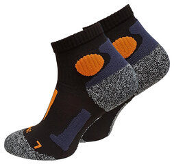 Спортивные носки для бега Stark Soul 2074, унисекс, черно-оранжевые цена и информация | Meeste sokid | kaup24.ee
