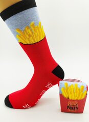 Мeeste sokid French fries socks, Exercise? I thought you said extra fries! цена и информация | Мужские носки | kaup24.ee