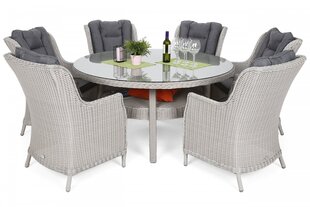 Комплект уличной мебели Bristol 150, белый/серый цена и информация | Комплекты уличной мебели | kaup24.ee