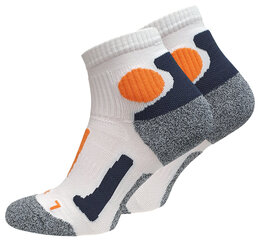 Спортивные носки для бега Stark Soul 2074, унисекс, бело-оранжевые цена и информация | Meeste sokid | kaup24.ee