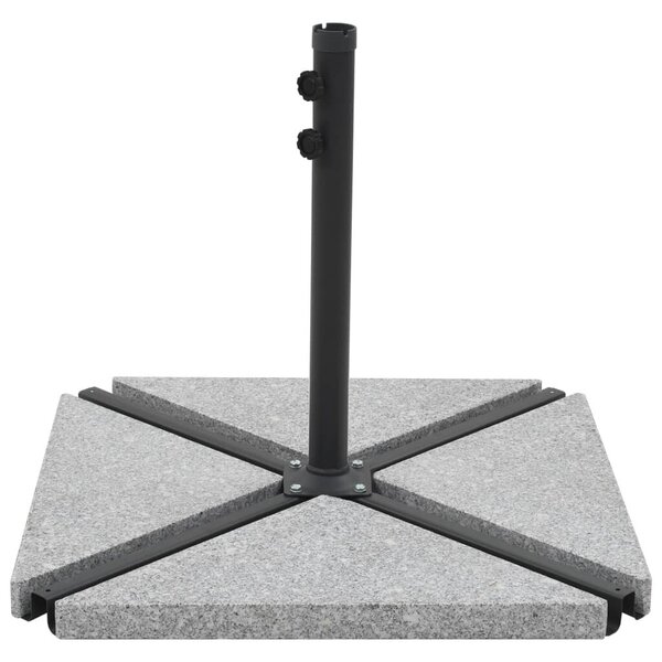 vidaXL päevavarju raskusplaadid, 4 tk, hall graniit, kolmnurk, 60 kg hind ja info | Päikesevarjud, markiisid ja alused | kaup24.ee
