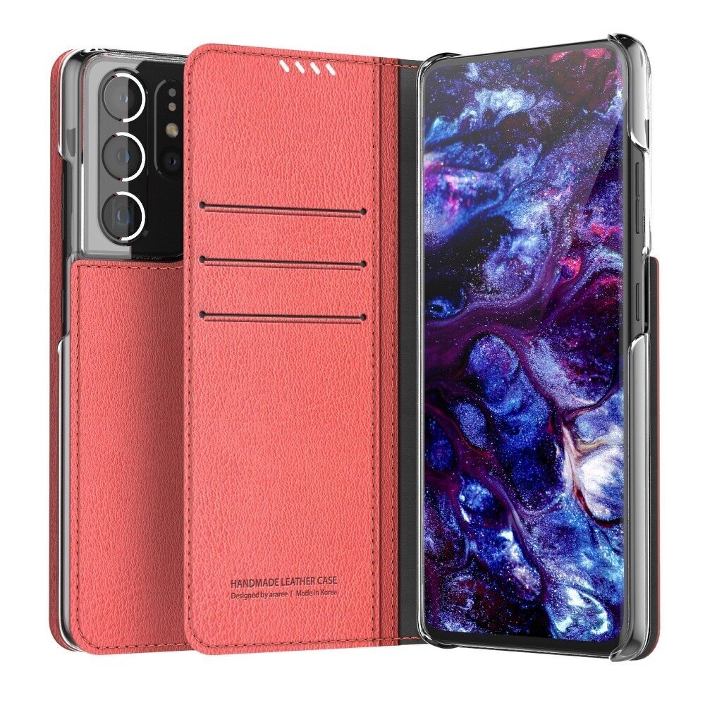 Telefoniümbris Araree Mustang Diary book Samsung Galaxy S21 Ultra, punane цена и информация | Telefoni kaaned, ümbrised | kaup24.ee