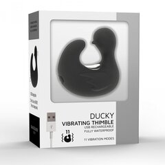 Happy Loky Ducky näpuvibraator, Must hind ja info | Vibraatorid | kaup24.ee