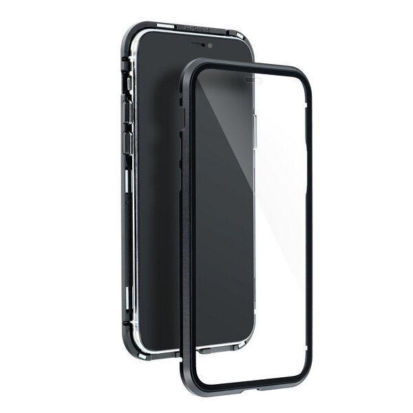 Telefoniümbris Magneto Samsung Galaxy S21, must/läbipaistev