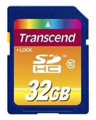 Transcend 32ГБ SDHC цена и информация | Карты памяти для фотоаппаратов, камер | kaup24.ee