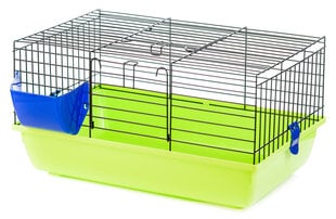 Plastist ja metallist küülikupuur Interzoo, 59x36x31 cm цена и информация | Клетки и аксессуары для грызунов | kaup24.ee