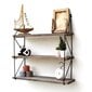 Seinariiul Kalune Design Wall Shelf 792, 55 cm, tumepruun/must цена и информация | Riiulid | kaup24.ee