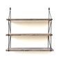 Seinariiul Kalune Design Wall Shelf 792, 55 cm, tumepruun/must цена и информация | Riiulid | kaup24.ee