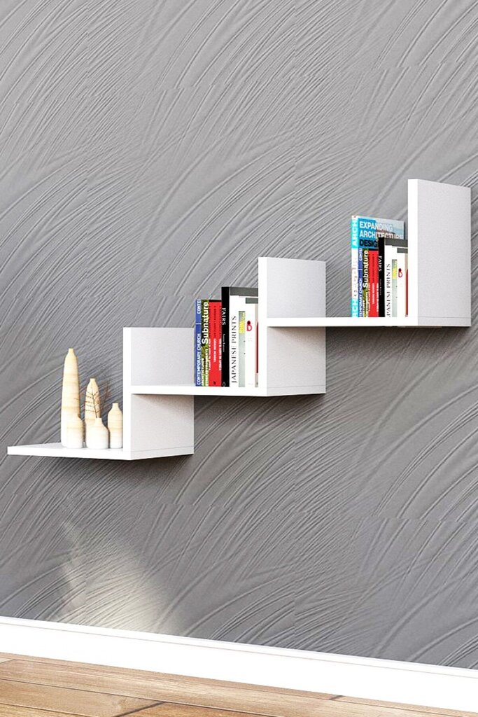 Seinariiul Kalune Design Wall Shelf 835(IV), 60 cm, valge hind ja info | Riiulid | kaup24.ee