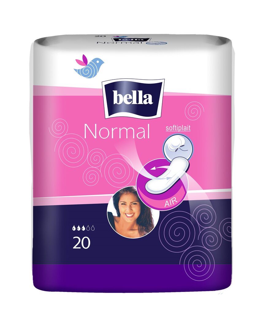 Hügieenisidemed Bella Normal, 20 tk hind ja info | Tampoonid, hügieenisidemed, menstruaalanumad | kaup24.ee