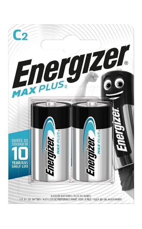 Patareid ENERGIZER MAX PLUS C 1400 LR14 1.5V B2 Alkaline 2tk hind ja info | Patareid | kaup24.ee