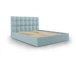 Кровать Mazzini Beds Nerin 2, 140x200 см, светло-синяя