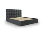 Кровать Mazzini Beds Nerin 5, 160x200 см, темно-серая