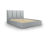 Кровать Mazzini Beds Juniper 4, 140x200 см, светло-серая