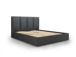 Кровать Mazzini Beds Juniper 5, 140x200 см, темно-серая