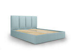 Кровать Mazzini Beds Juniper 2, 160x200 см, светло-синяя
