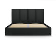 Voodi Mazzini Beds Juniper 6, 180x200cm, must hind ja info | Voodid | kaup24.ee